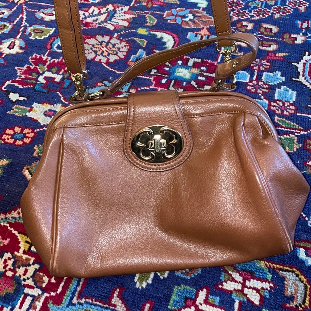 Emma Fox brown leather bag purse